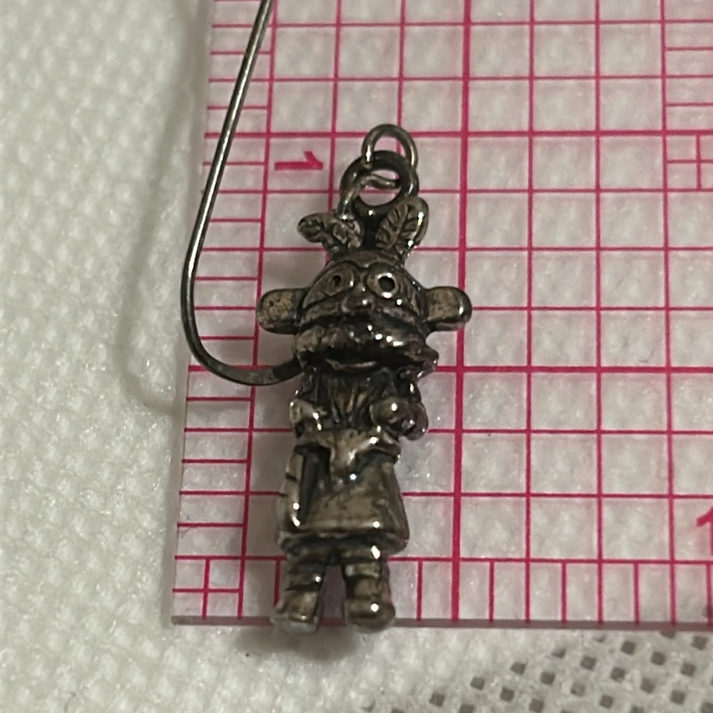Kachina Dancer Dangle Earrings,VTG Sterling Silver 925 Southwest - Picture 3 of 6